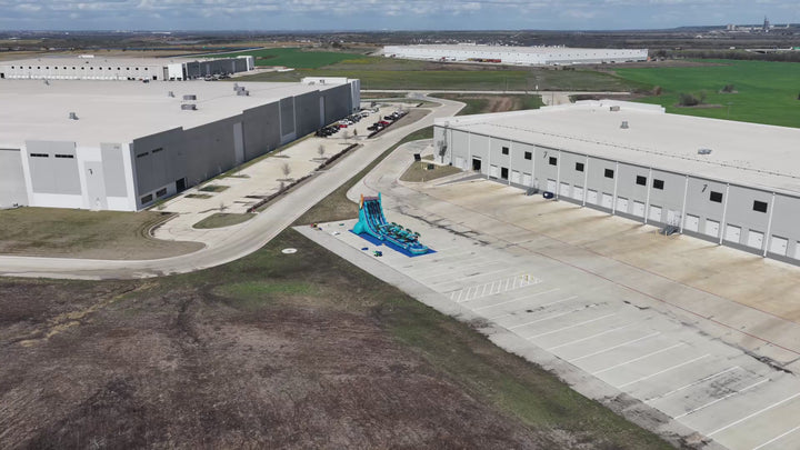 27FT Good Vibes Dual Lane Slide w/Slip n Slide