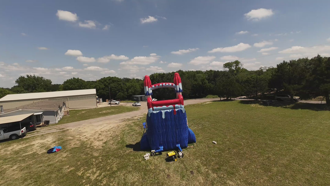 22FT Red White and Cool Popsicle Dual Lane Slide