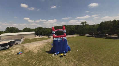 22FT Red White and Cool Popsicle Dual Lane Slide