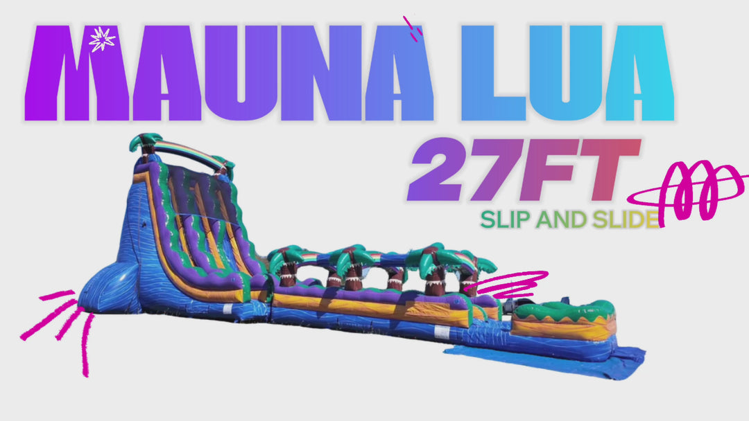 27FT Mauna Lua Dual Lane w/ Slip N Slide