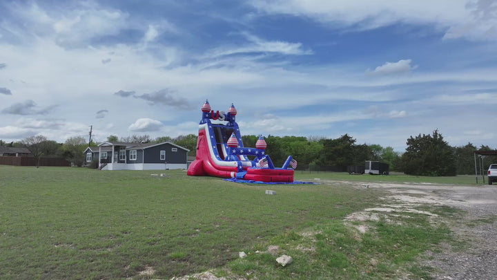 18FT USA Single Lane Slide
