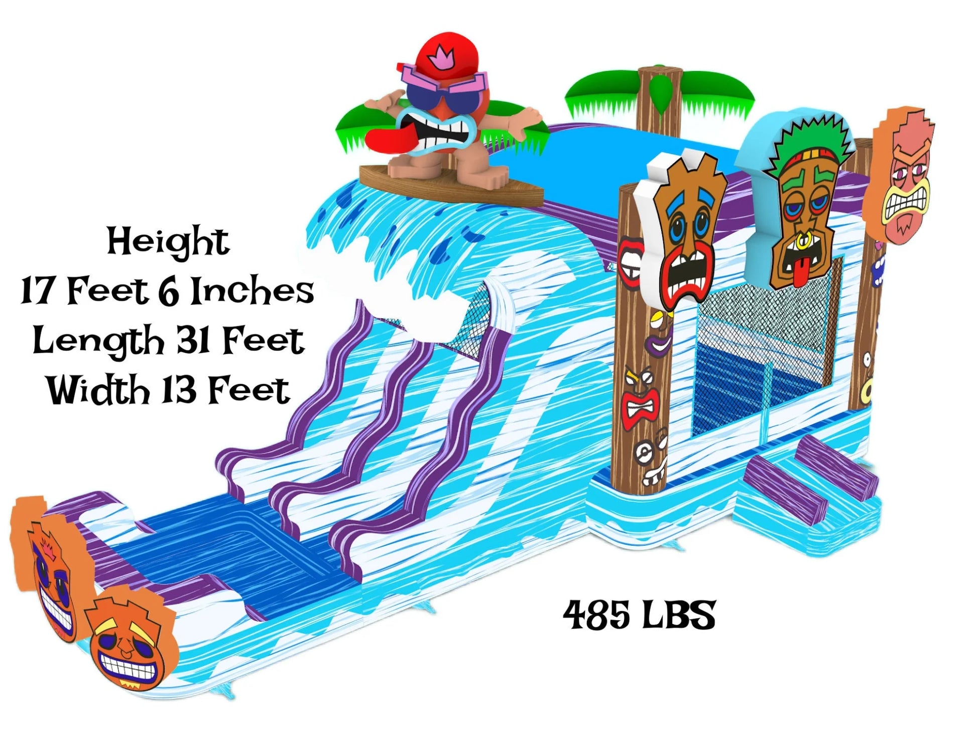 Tiki Tovi's Adventure Combo TikiTovi_sAdventureComboPreorderPrice_3_495-Dimensions - Big and Bright Inflatables