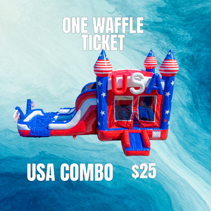 Waffle ticket for USA Combo