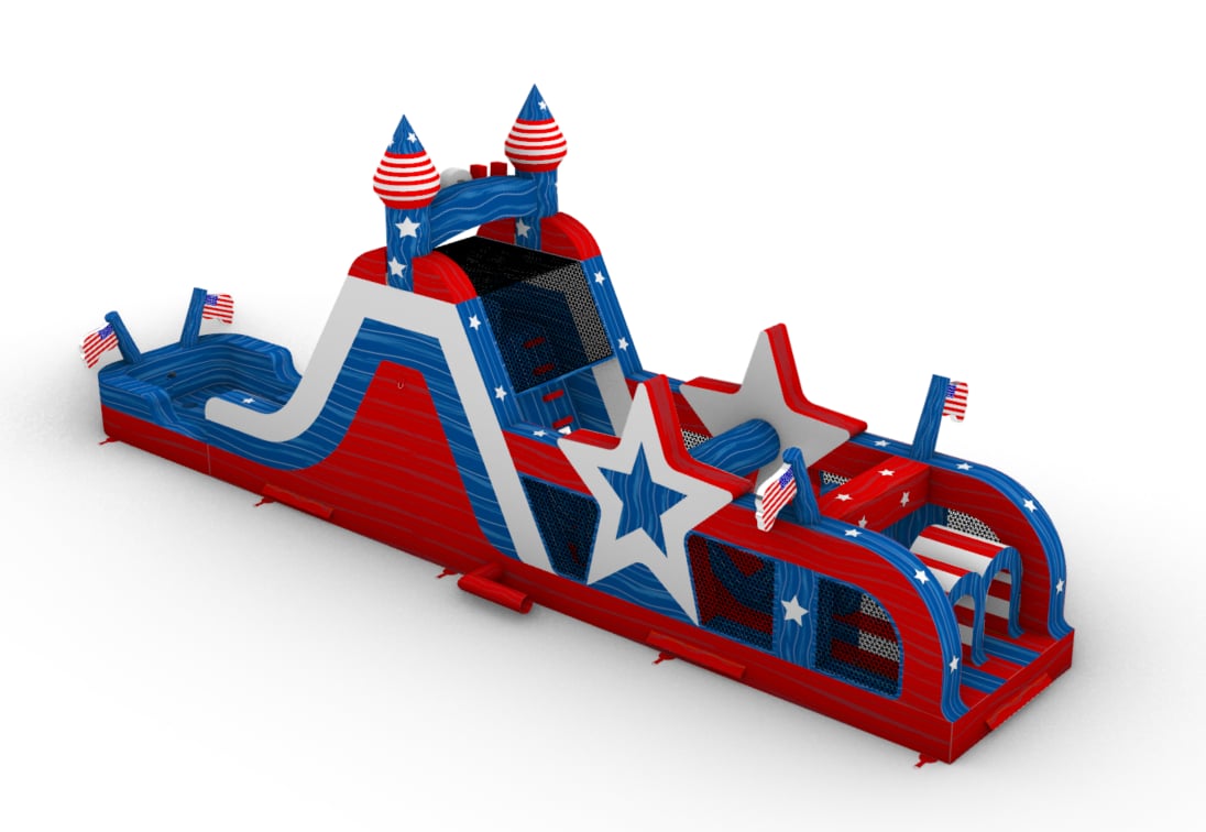 USA Obstacle Course – Big and Bright Inflatables