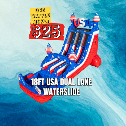 Waffle ticket for 18FT USA Dual Lane Slide
